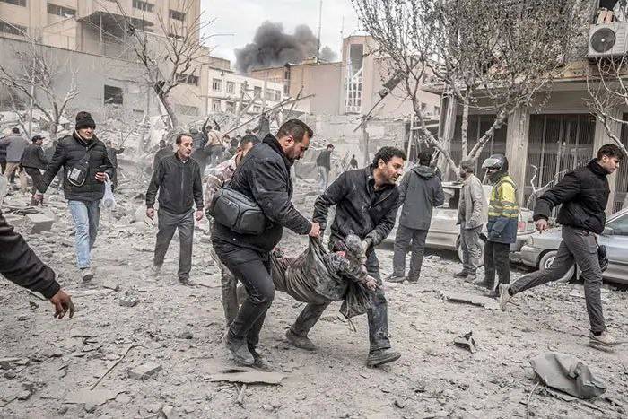 تصاویری دلخراش از حمله دیروز اسرائیل