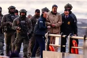 تصاویر انتقال امنیتی مادورو به دادگاه