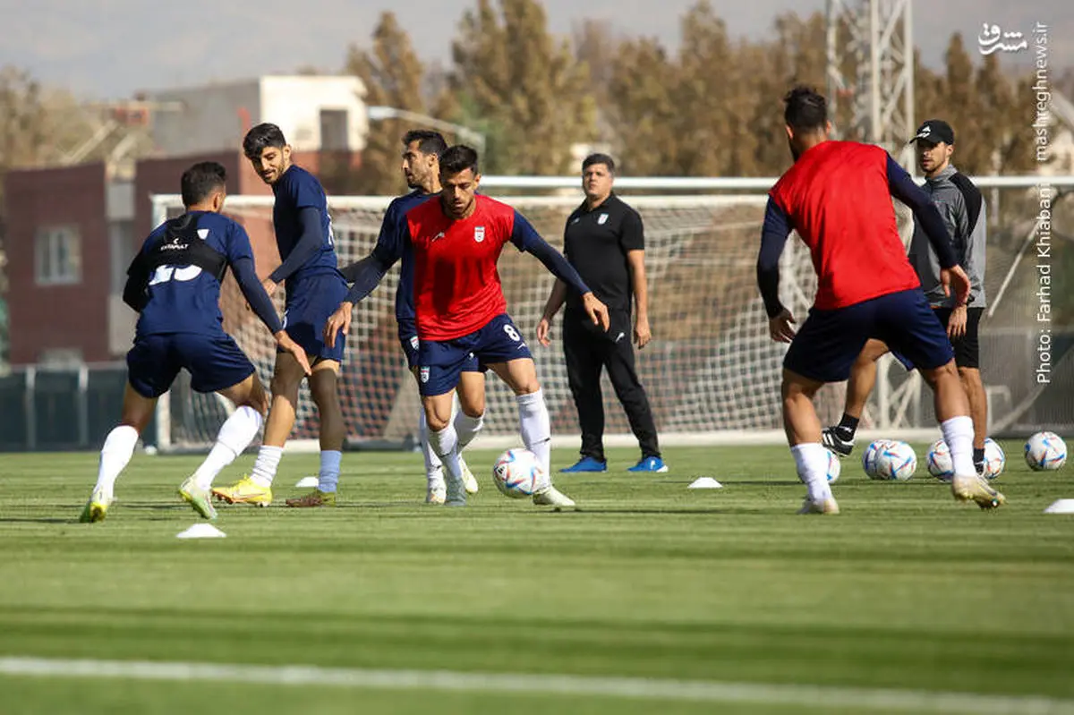 اخرین تمرین تیم ملی قبل از  سفر به قطر