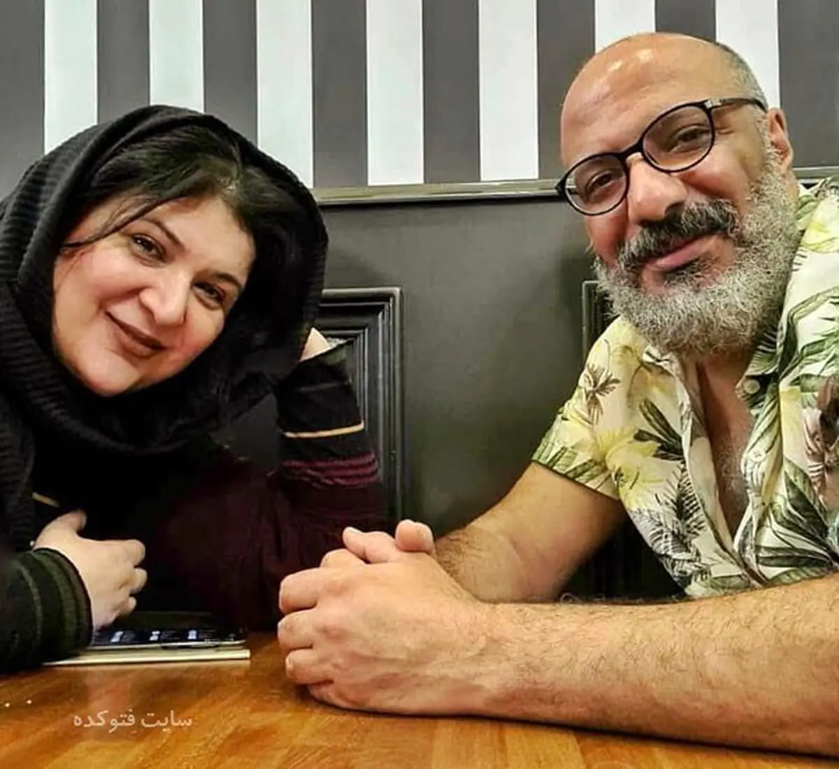 عکس دیده نشده امیر جعفری در کنار یک خانم | ناراحتی همسر امیر جعفری از این حرکت