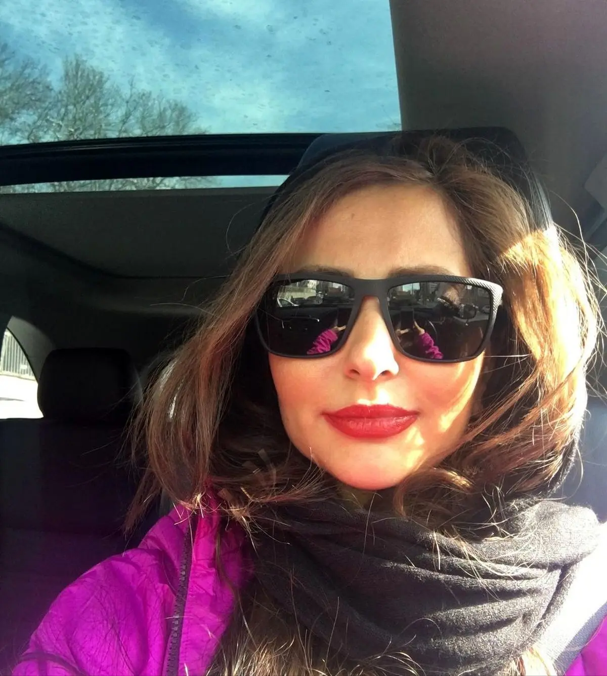 وقتی نفیسه روشن سر به بیایان می‌گذارد! | عکس نفیسه روشن