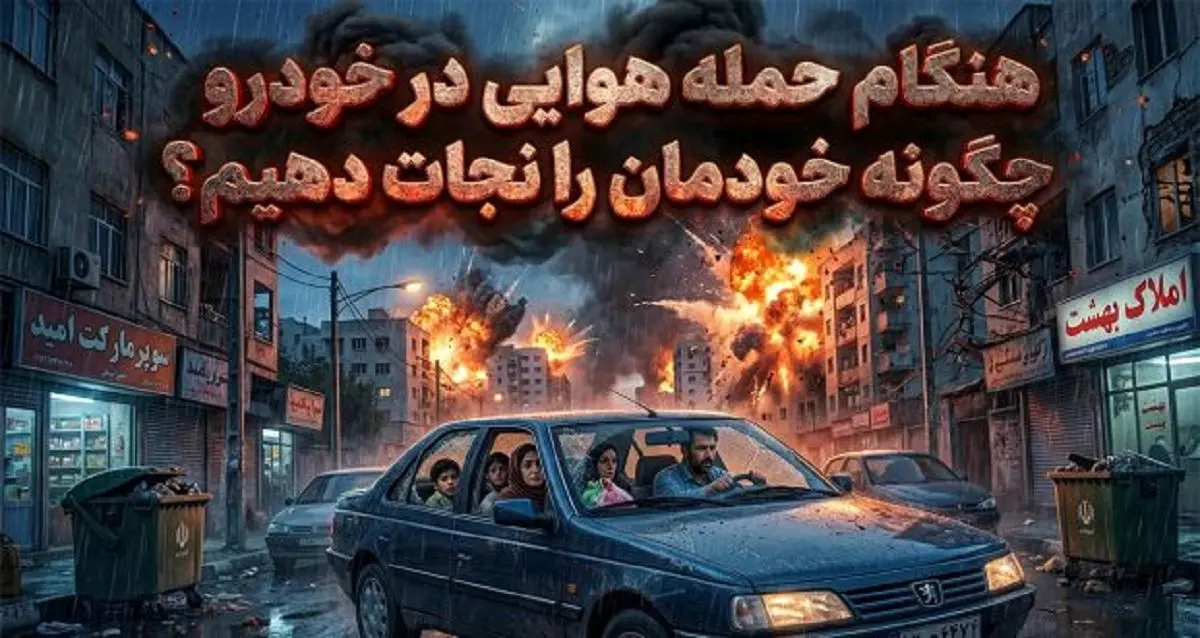 هنگام حمله هوایی در خودرو چگونه خودمان را نجات دهیم؟ +فیلم
