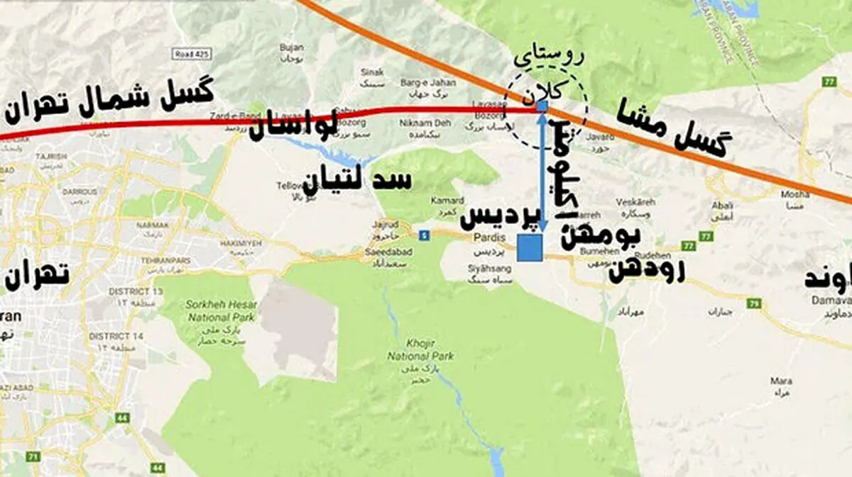 گسل شرق تهران به سمت دماوند فعال است