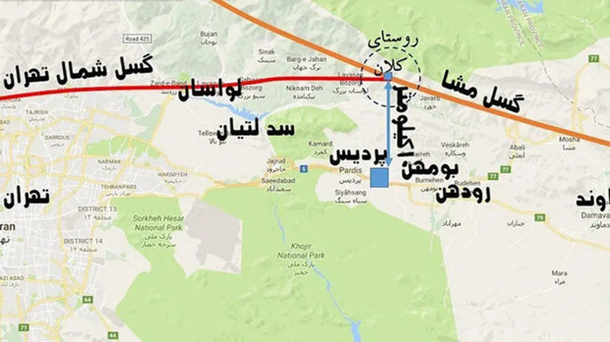 گسل شرق تهران به سمت دماوند فعال است