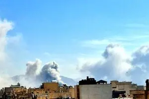 عکسی از صدای انفجار شدید در شرق تهران؛ هم‌اکنون 