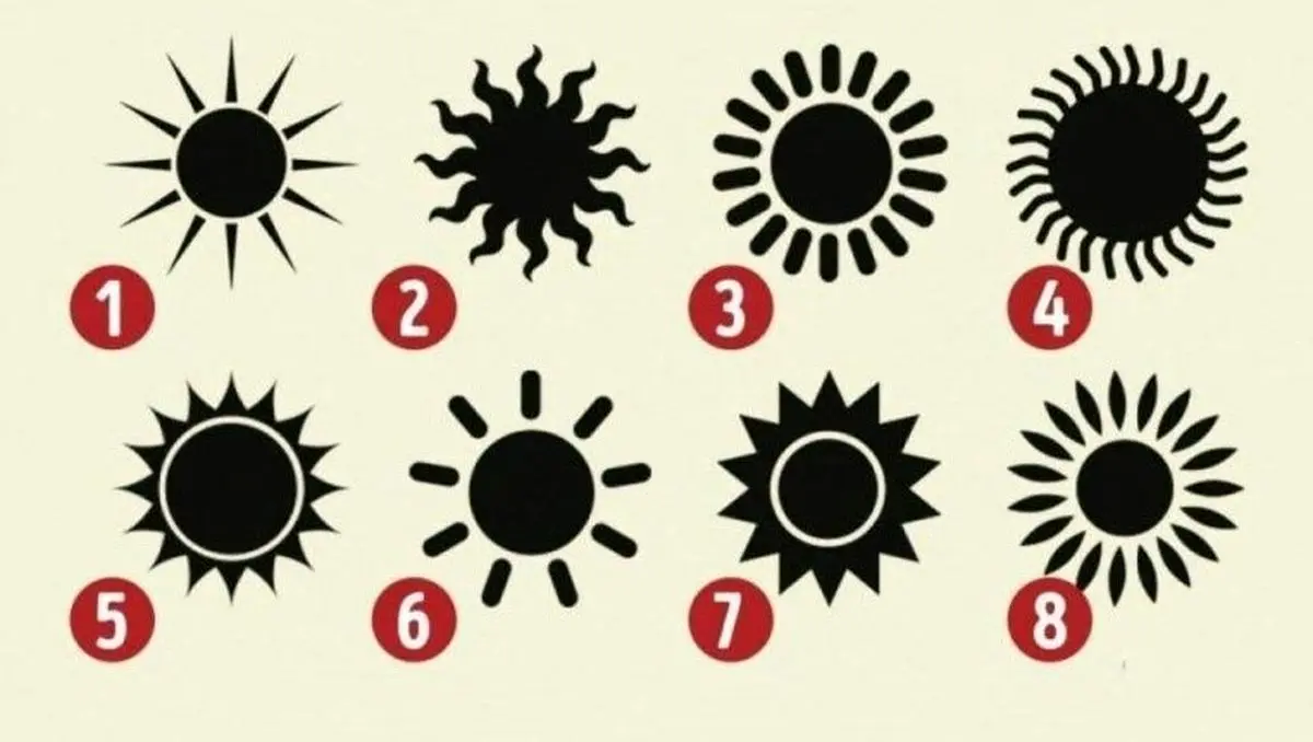 تست شخصیت شناسی : یکی از خورشید ها را انتخاب کن و شگفت زده شو !