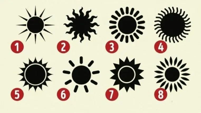 تست شخصیت شناسی : یکی از خورشید ها را انتخاب کن و شگفت زده شو !