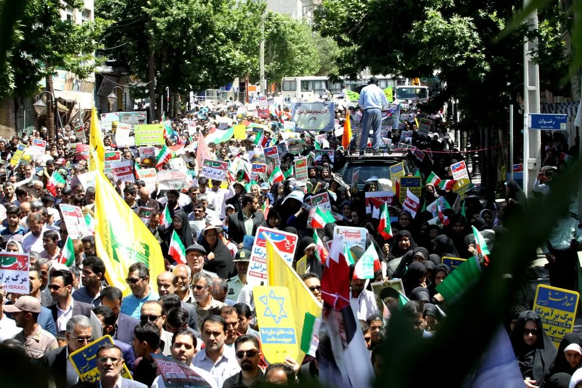 مسیرهای ده‌گانهٔ راهپیمایی روز جهانی قدس در تهران