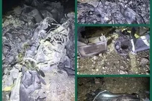 سرنگونی پهپاد هرمس اسرائیل در لرستان +عکس