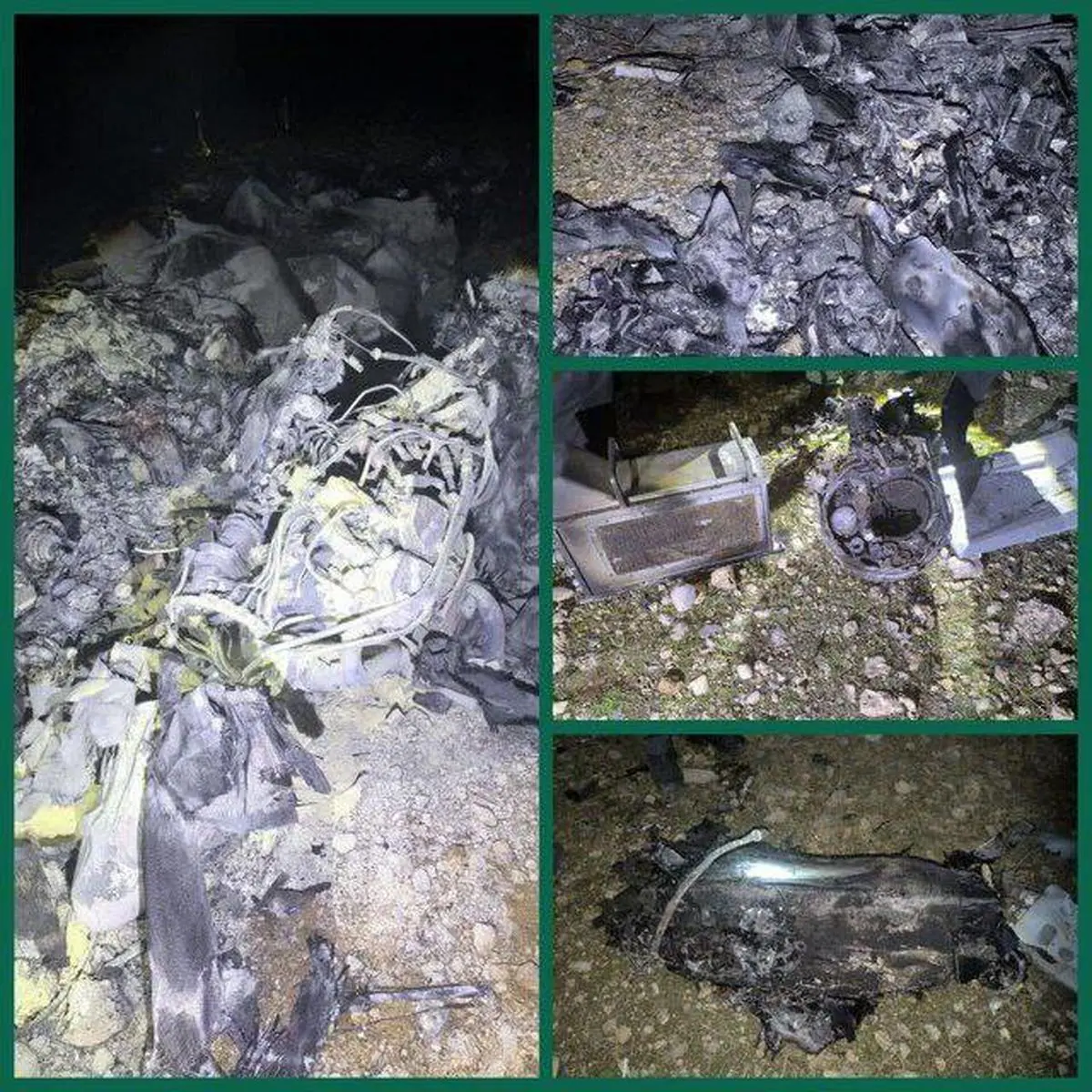 سرنگونی پهپاد هرمس اسرائیل در لرستان +عکس