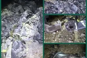 سرنگونی پهپاد هرمس اسرائیل در لرستان +عکس
