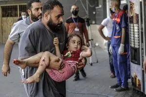 هفتمین روز حملات رژیم صهیونیستی به غزه/۱۴۵شهید از جمله ۴۱ کودک