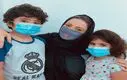 شیلا خداداد وفرزندانش با ماسک+عکس