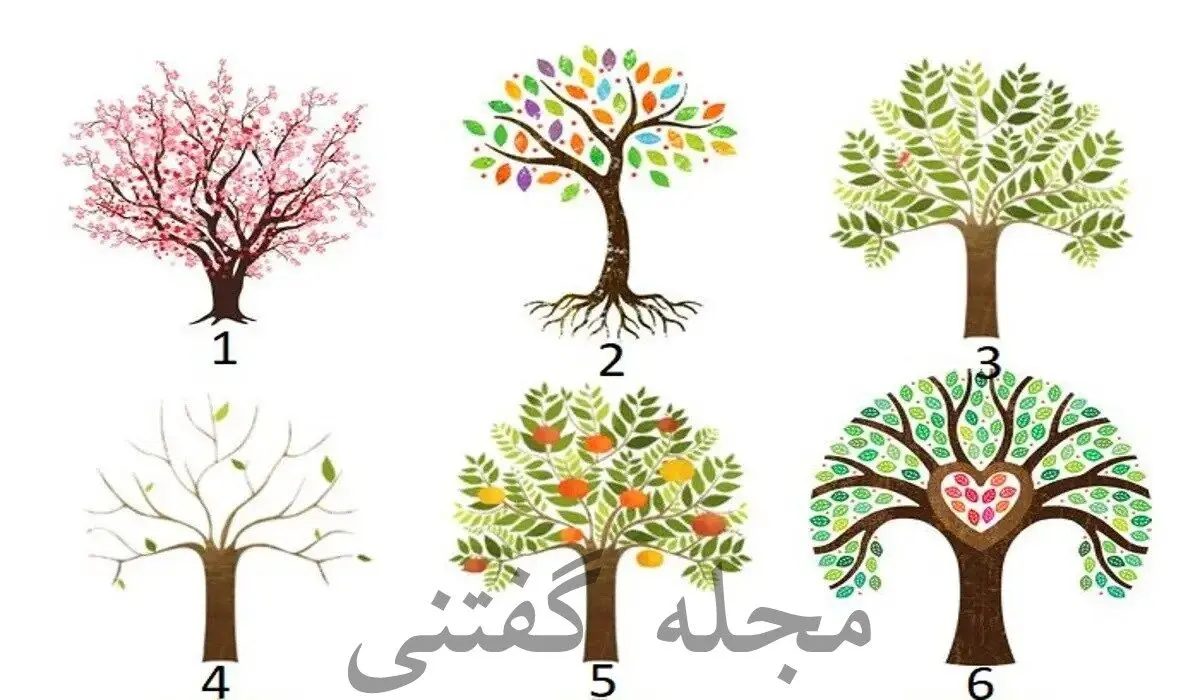 یک درخت و انتخاب کن تا مهمترین ویژگی شخصیتتو بهت بگم | تست شخصیت شناسی