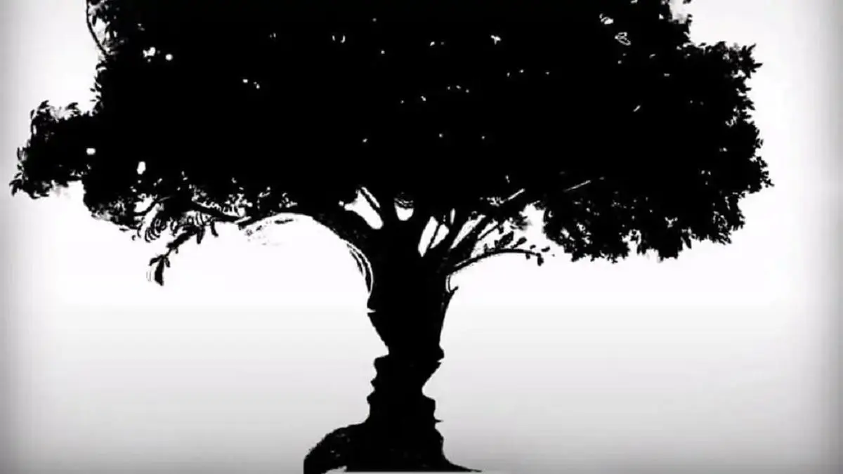 معما؛ اول درخت دیدید یا یک زوج عاشق ؟ پاسخ شما همه‌چیز را لو می‌دهد !