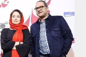 عکس نگار جواهریان در کنار فرزندش