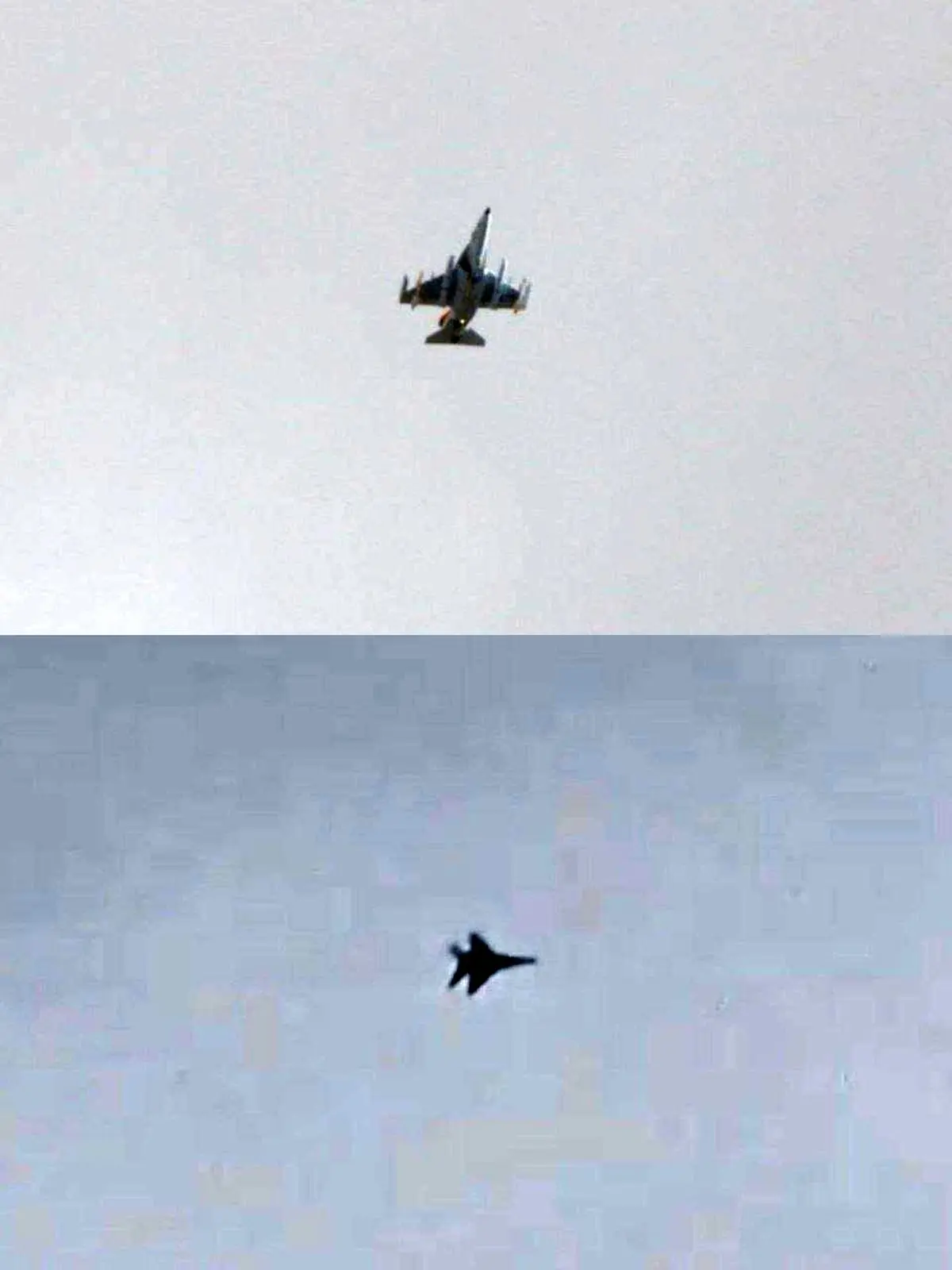 گشت‌زنی‌ جنگنده‌های میگ و یاک ایرانی بر فراز تهران +عکس