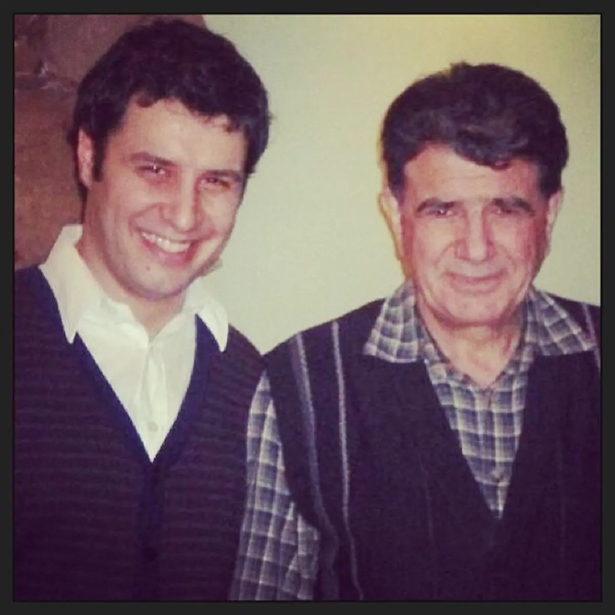 عکس دیده نشده جواد عزتی و استاد شجریان