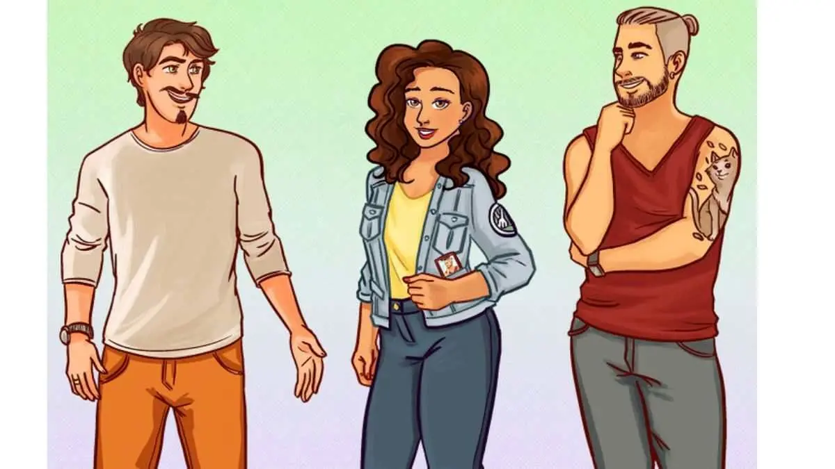  فقط باهوشا زودی میگن کدام مرد شوهر این خانم است | تست هوش