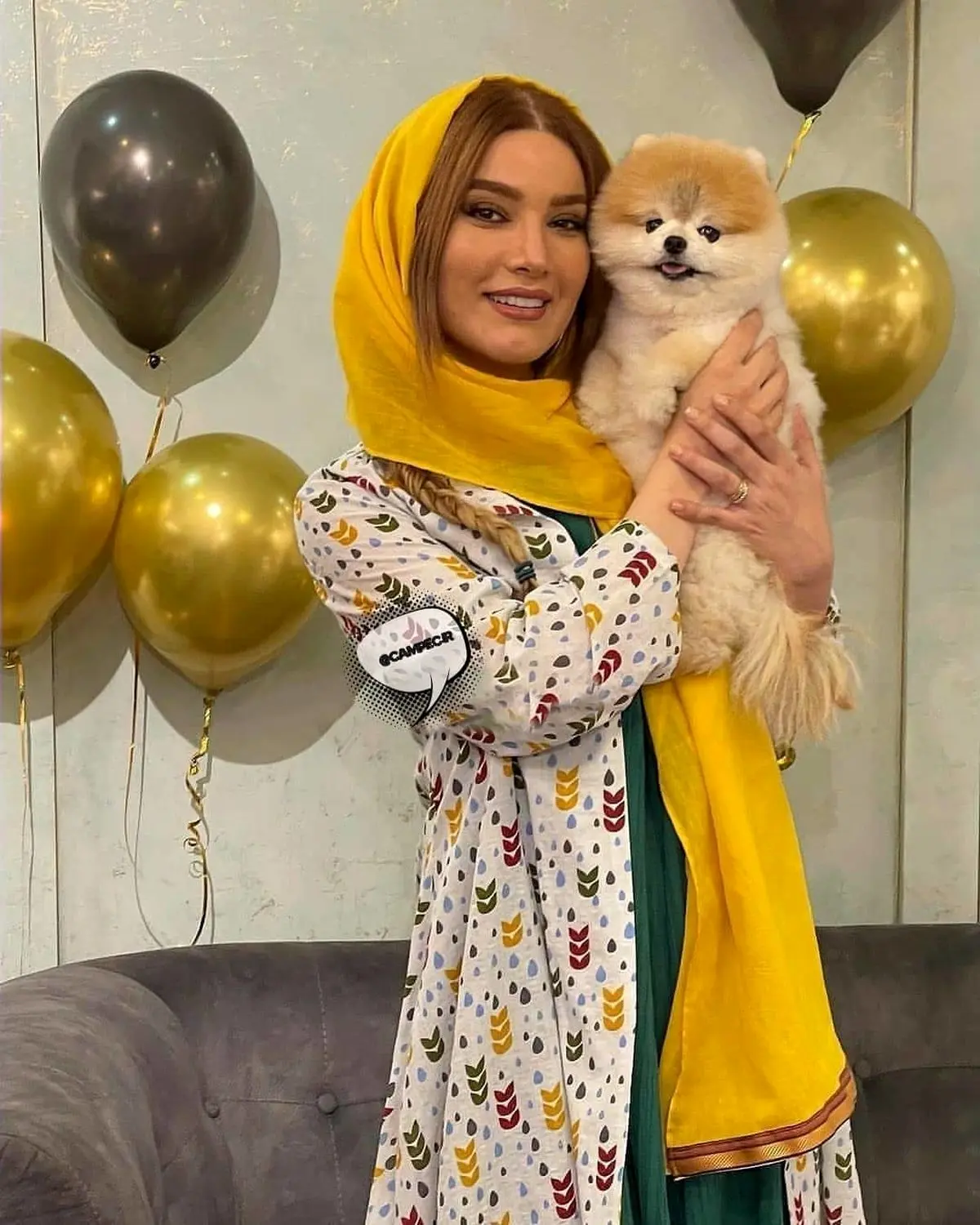 عکس متین ستوده و سگش!