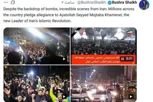تعجب تحلیل‌گر بی‌بی‌سی از واکنش مردم به انتخاب رهبر جدید انقلاب اسلامی
