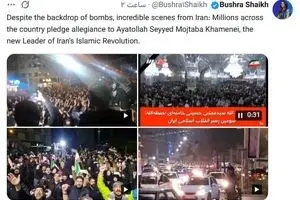 تعجب تحلیل‌گر بی‌بی‌سی از واکنش مردم به انتخاب رهبر جدید انقلاب اسلامی