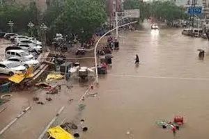 وقوع سیل عجیب در چین و افزایش شمار قربانیان