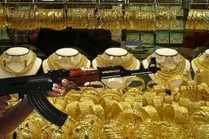 فیلمی از سرقت مسلحانه شوکه کننده از یک طلافروشی در قشم