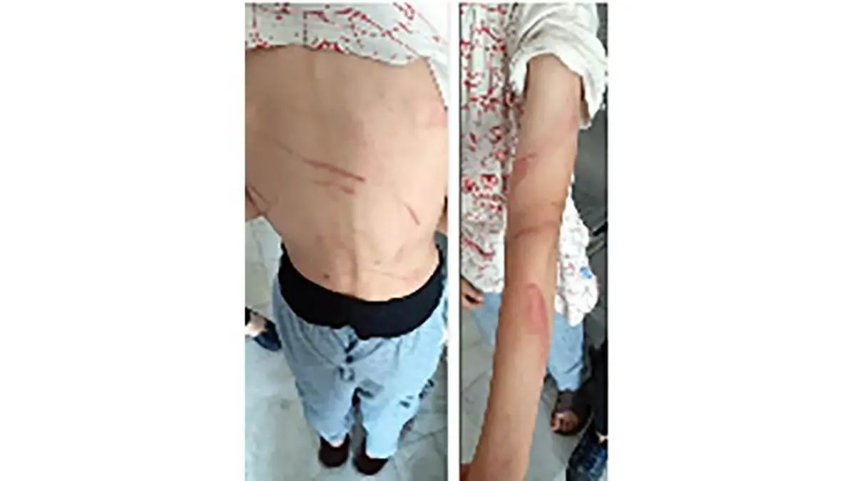 تصویری تکان دهنده از شلاق زدن کودکان دوقلو توسط مادر سنگدل مشهدی!