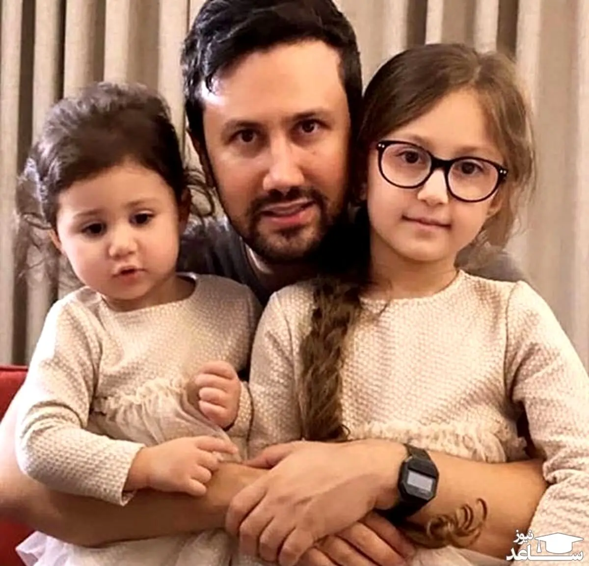  شاهرخ استخری برای سومین بار پدر شد |  عکس شاهرخ استخری در کنار فرزند جدیدش