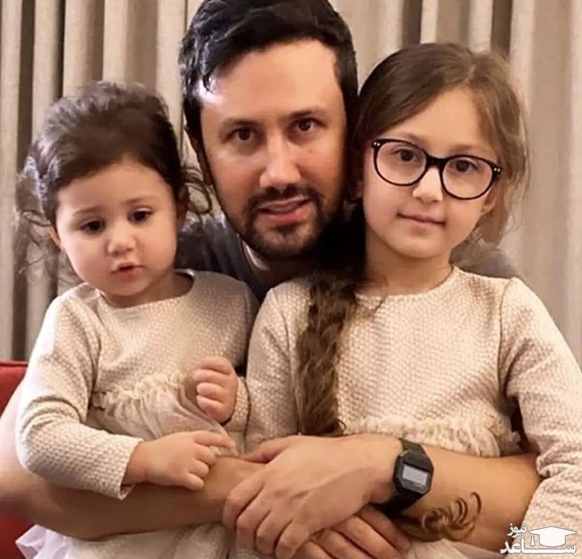  شاهرخ استخری برای سومین بار پدر شد |  عکس شاهرخ استخری در کنار فرزند جدیدش
