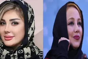 پیری باورنکردنی نیوشا ضیغمی در جدیدترین عکس سلفی با بازیگر معروف + عکس