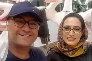 عکس متفاوت از نگار جواهریان و همسرش