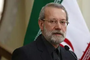 لاریجانی جواب تهدید ترامپ را داد + عکس