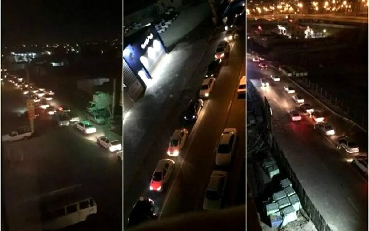 هجوم تهرانی ها به پمپ بنزین