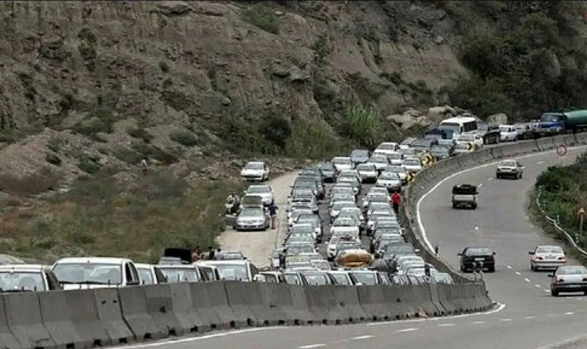 ترافیک سنگین در جاده شمال