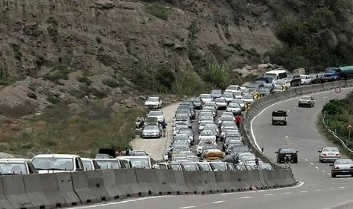 ترافیک سنگین در جاده شمال