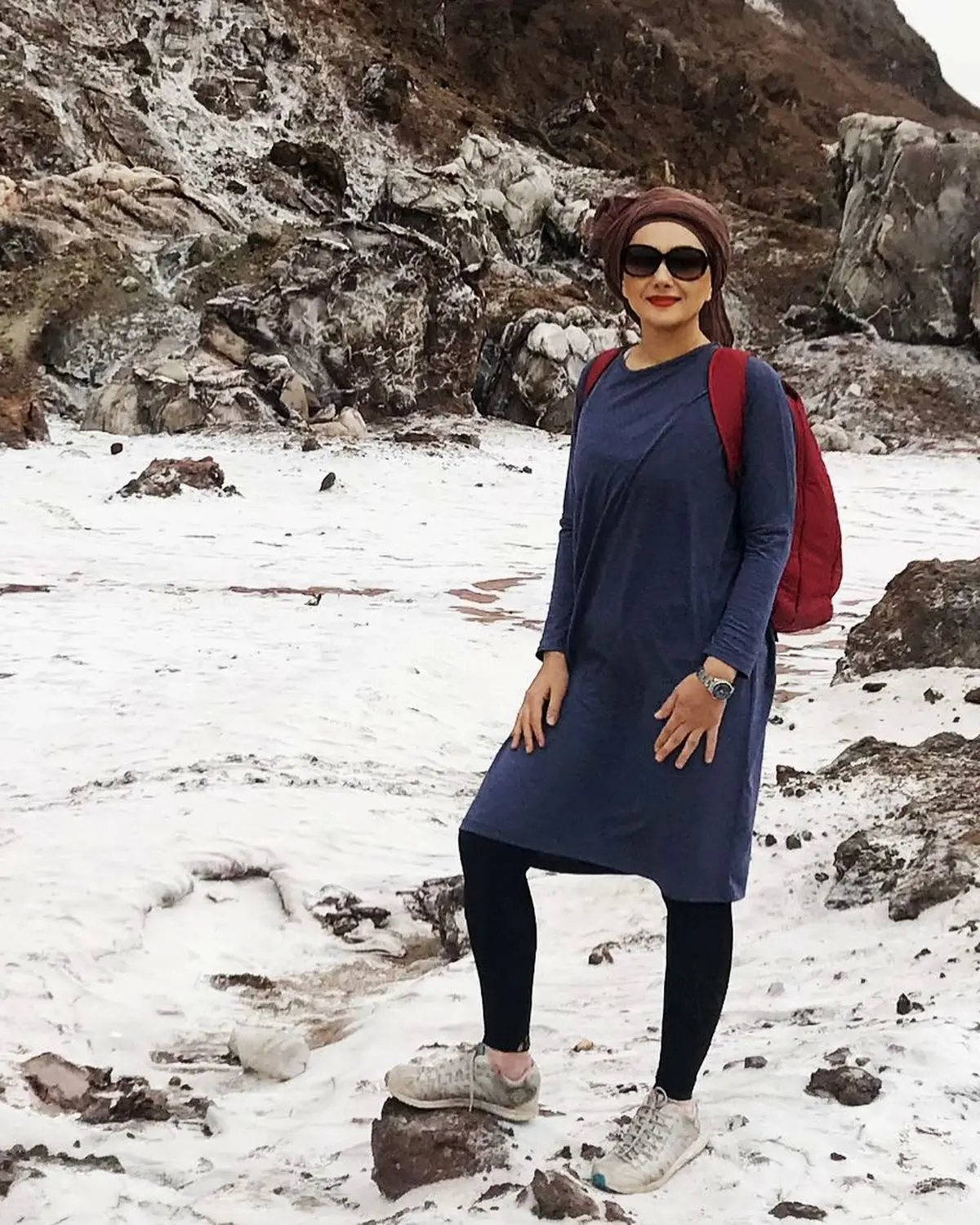 طبیعت گردی هانیه توسلی+عکس