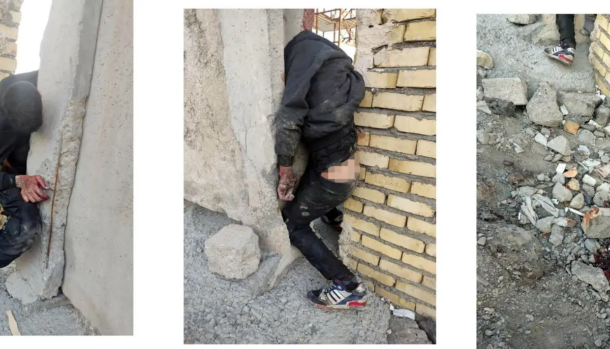 مرگ هولناک لای دیوار 