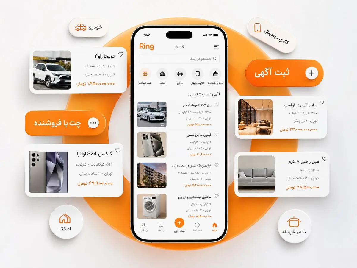 رینگ؛ اپلیکیشنی که خرید و فروش را به یک گفت‌وگوی مستقیم تبدیل می‌کند!