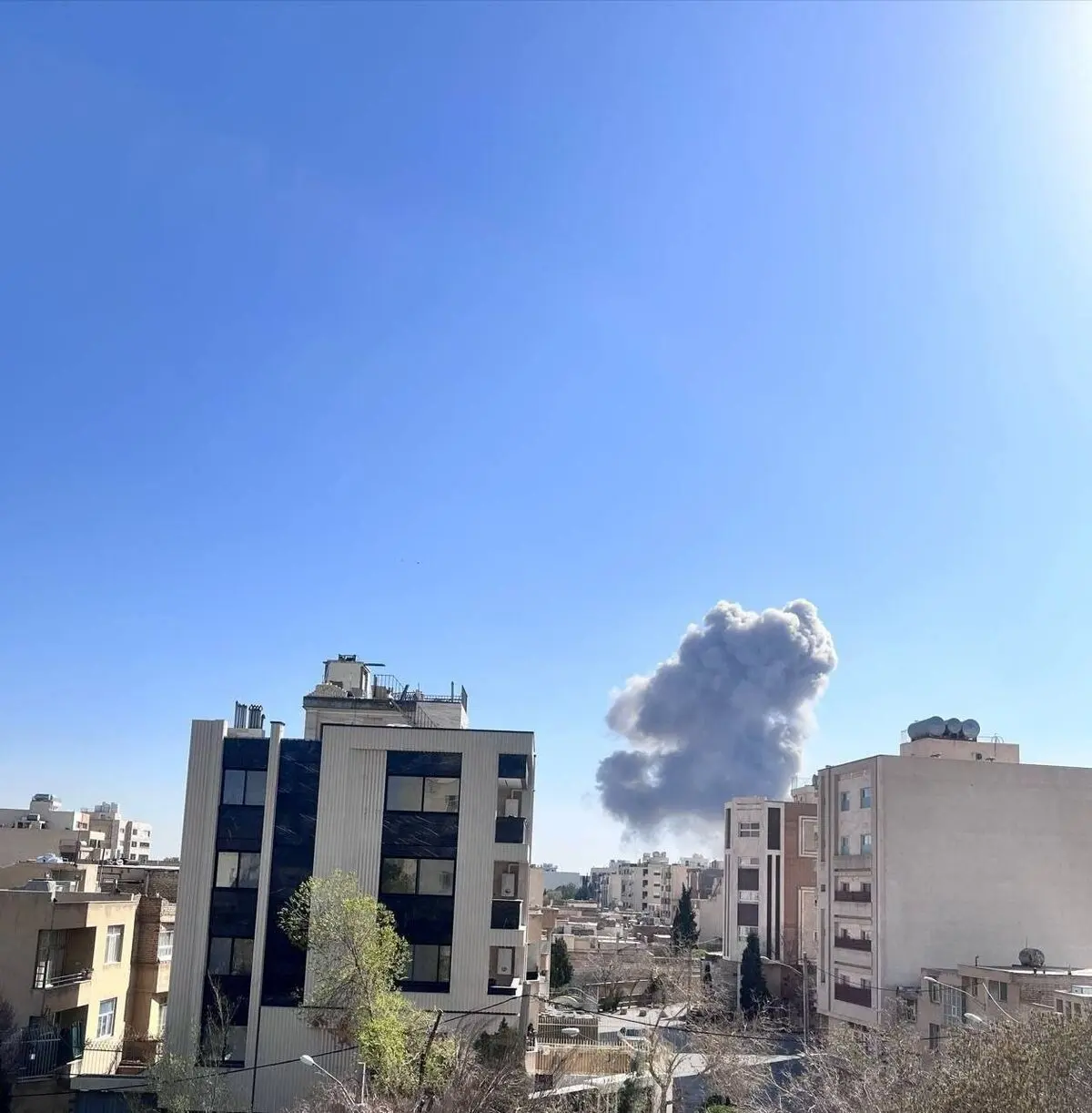 تصویری از انفجار دقایقی قبل در اصفهان