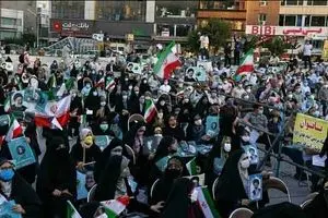 تجمع طرفداران یک کاندیدا در میدان هفت تیر تهران / عکس
