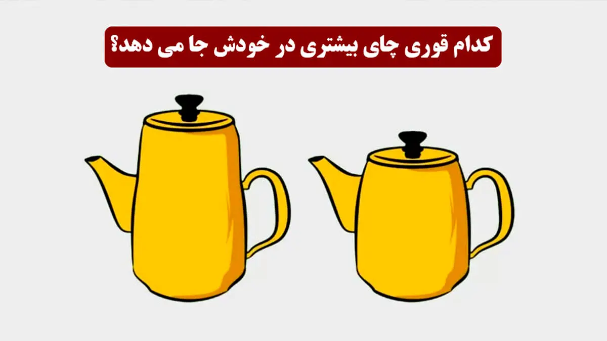 فقط باهوش ها زودی میگن که کدوم قوری چای بیشتری میگیره | تست هوش