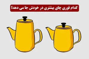 فقط باهوش ها زودی میگن که کدوم قوری چای بیشتری میگیره | تست هوش
