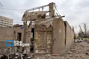تصویری از حجم تخریب میدان ۱۵ خرداد تهران 