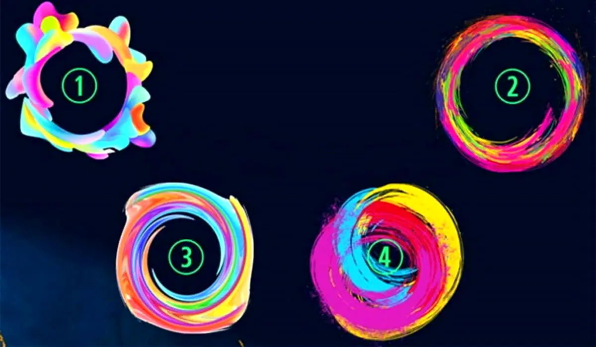 یکی از دایره ها رو انتخاب کن تا بهت بگم عشقت کدوم اخلاقتو دوست داره | تست شخصیت