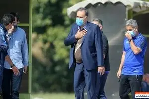 حضور پرحاشیه مددی در تمرین استقلال/ شعار علیه آقای مدیرعامل