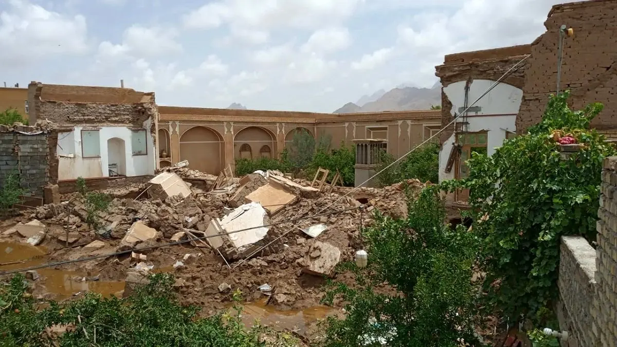  میراث فرهنگی یزد فروریخت | تصاویر هولناک از ریزش میراث فرهنگی