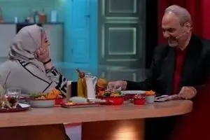 شوک نعیمه نظامدوست از شوخی عجیب جواد خیابانی | خانوم نظام دوست بیشتر شبیه توپ و دایرهس !